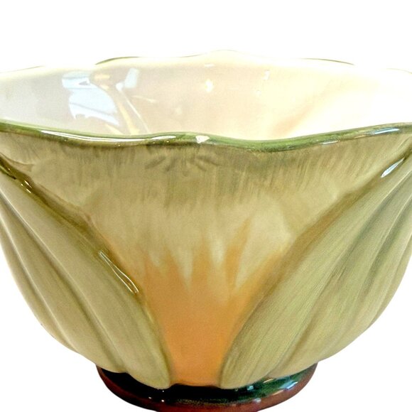 Certified International Porcelain Cabbage Leaf Bowl Pamela Gladding Artist - Picture 7 of 7